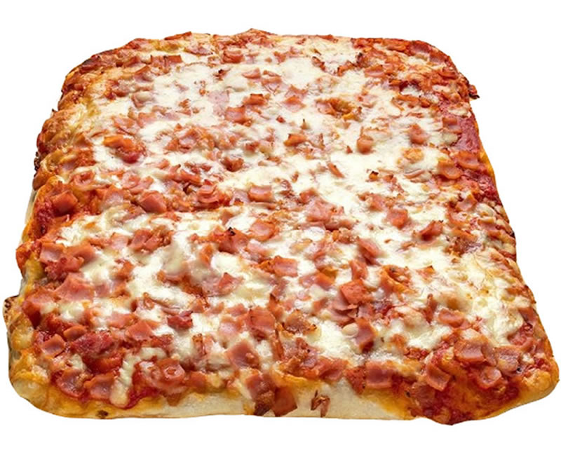 Placa Pizza York e Bacon