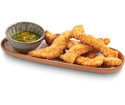 Tiras de frango estilo Cajn
